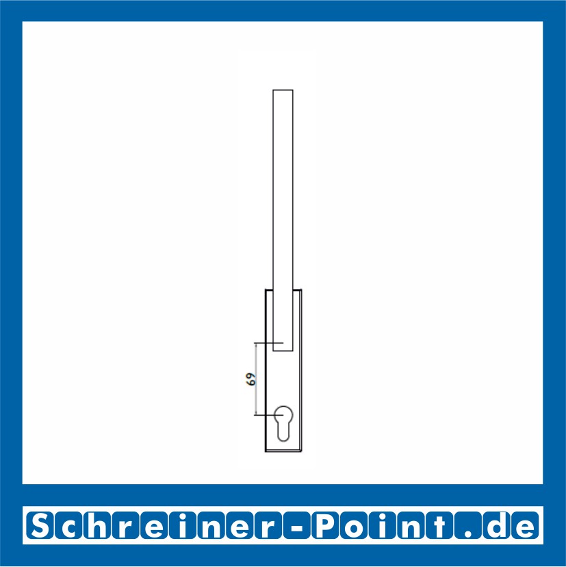 blaugelb Hebe- Schiebetürgriffe HSG 1030